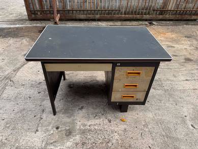 4ft Heavy Duty Meja Steel Office Table Drawer