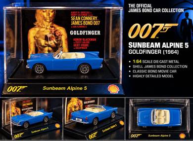 Shell 007 James Bond Car SUNBEAM 1:64 - GOLDFINGER