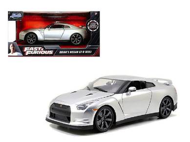 Brian Nissan Skyline GT R35 Silver fast n furious