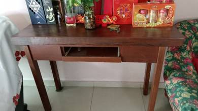 Authentic Hardwood Table and Bamboo Chairs