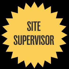 Site Supervisor/Penyelia Tapak