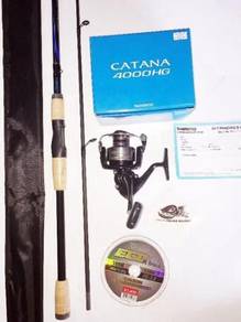 Shimano catana 4000hg reel combo shakespeare rod