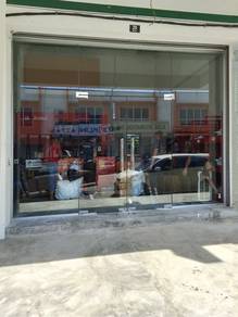 Tempered Glass Shop Wall (Gelas dinding)