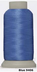 Blue 9406 Embroidery Machine Thread Benang Sulam