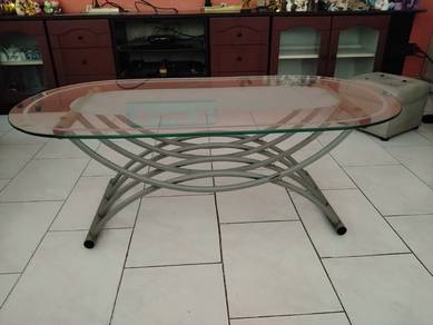 Glass top  table