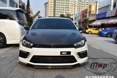 Vw scirocco r facelift carbon front lip
