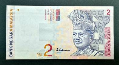 Malaysia RM 2 signed Ali Abul Hassan DY 05710XX