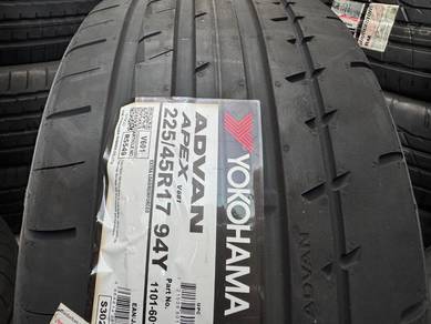 Tayar Baru 225 45 17 Yokohama Advan apex V610 japa