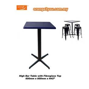 High Square Bar Table with Rocket Leg, high bar ta