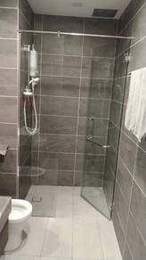 SHOWER SCREEN GLASS l kaca mandian kering blik air