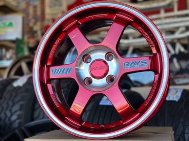 NEW Rays TE37 Special Candy Red Polish 15Inch