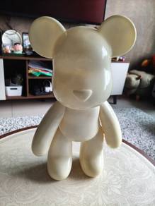 White Brick Bear Display.