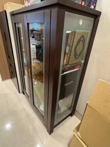 Glass Cabinet with Glass Shelves