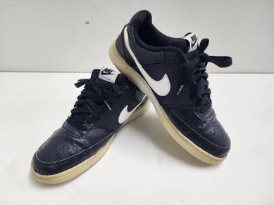 [7.5 UK] Nike Leather Court Vision Low Black White