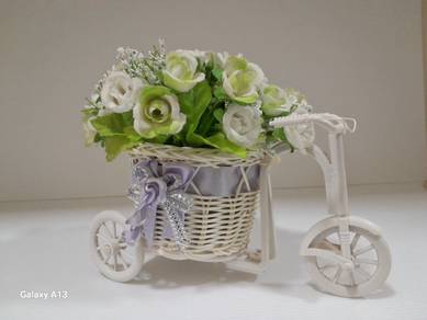 1 unit Bicycle Shape Rose Flower Decoration 