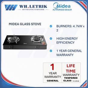 Midea 4.7kW Strong Burning Glass Stove