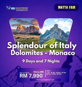 9D7N ITALY DOLOMITES MONACO With FLIGHT 