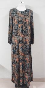 100% viscose cotton jubah floral print