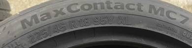 new continental max contact 7 225/45/18