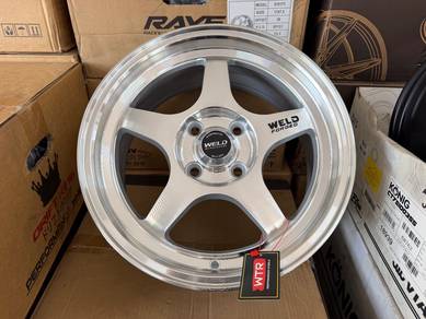 Wtr weld 15inch —Rim baru— Silver chrome