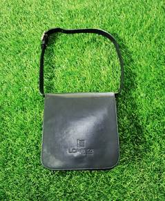 Lorenzi Italy vintage leather shoulder bag