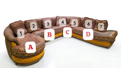 Sofa L-Shape Besar (6–7 Seater)