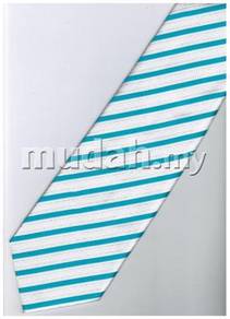 EBW4 Sky Blue Green White Blinking Formal Neck Tie
