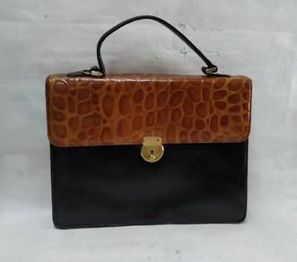 Vintage Rudolph Valentino Leather Briefcase Docume