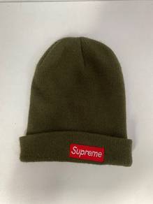 Supreme Box Logo Beanie Olive Green