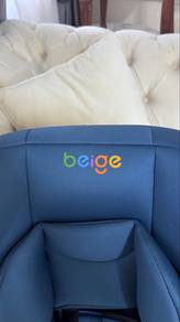 Beige Baby Car Seat 360° Rotation – Like New