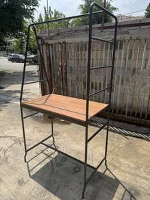 Steel Frame Tall Table Dining Meja Makan