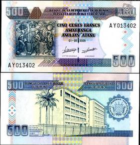 Burundi 500 francs 2009 p new size unc