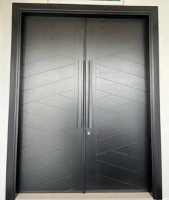 Pintu Kayu Solid Tahan Hujan& Cuaca Panas Terbaru