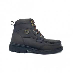 Safety Shoe Black Hammer Men Mid Brown Lace BH4994