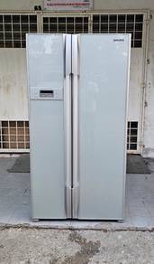 605L Hitachi 2door fridge refrigerator side-side