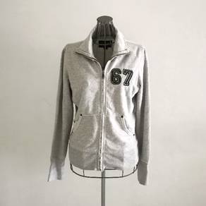 Polo Jeans by Ralph Lauren Zip Up Grey Sweater