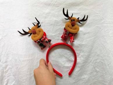 Cute Christmas festive reindeer hairband发带