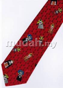 Chinese Opera Mask Fancy Cartoon Novelty Neck Tie