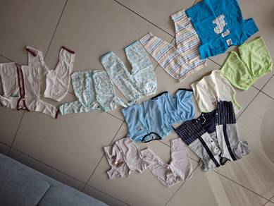 baju baby 2-piece (6 pasang), 1 piece (1 pasang)