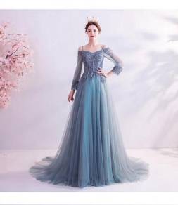 Blue wedding evening prom gown dress RBP1332