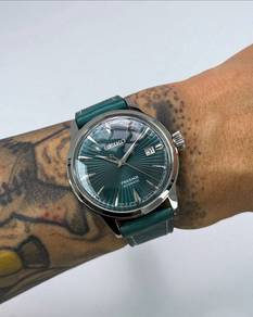 Seiko Mod 40.5mm Peacock Mint Green Fluted Presage