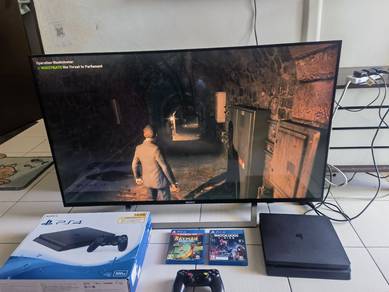 PlayStation 4 slim
500gb
Sekali smart tv
Sony 49in