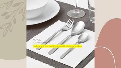 IKEA Sudu Garpu, Fork and Spoon MOPSIG Original