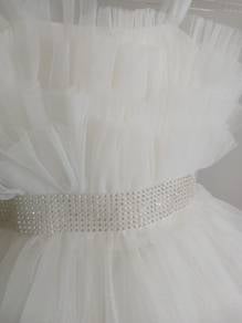 Beautiful White Tulle Princess Dress for Girls (Ag