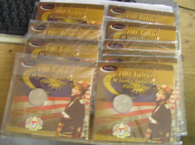 Malaysia coin card Tunku Abdul Rahman 2005