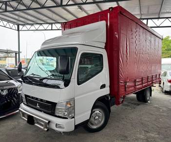 10 Mitsubishi Fuso Curtain Side 17 Kaki G/Engine