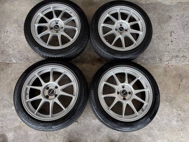Rim tc105n silver 16 inch vios city myvi jazz