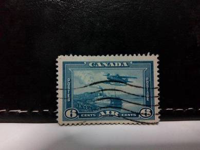 1938 Canada Stamp, Aircraft, Ship