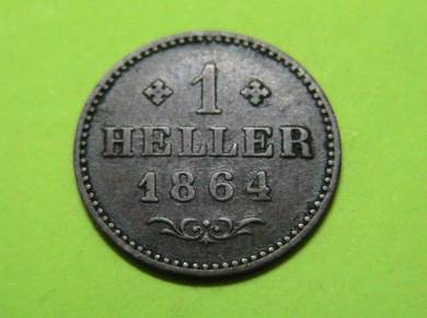 Frankfurt 1 Heller 1864 [Kod : A2226]