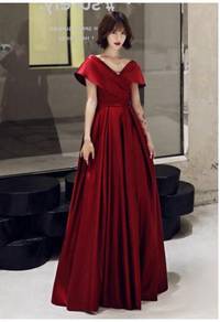 Red wedding bridal evening dress gown RBP1121